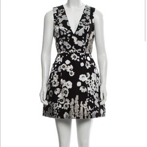 Alice and Olivia black dress with silver